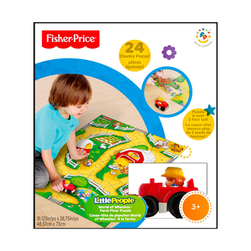 Fisher Price Little People World Of Wheelies Floor Puzzle